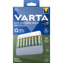 Varta Eco Charger Multi Recycled 2100mAh 8x AA