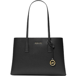 Michael Kors Ruthie Medium Pebbled Leather Tote Bag - Black