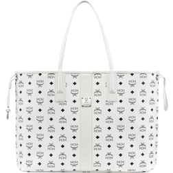 MCM Reversible Liz Shopper In Viseto - White