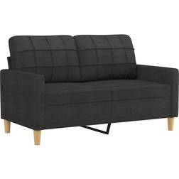 vidaXL 359087 Black Sofa 137.9cm Zweisitzer