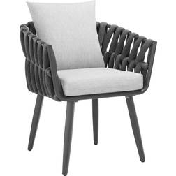 tectake Stuhl Lugano Aluminiumgestell Rope Design 61 x 60 x 73 cm