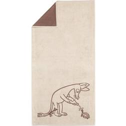 Arabia Moomin 70x140 cm Sniff Brown Bath Towel Beige, Brown (140x70cm)