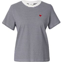 JDY Short Sleeve T-Shirt - White/Blue