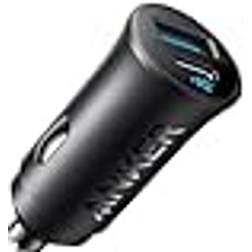 Anker USB-C Car Charger, 30W 2-Port Type-C Car Adapter, iPhone Car Charger with PowerIQ 3.0, for iPhone 15/14/13/12 Series, Samsung Galaxy S23/S22/S21 Series, iPad Pro, AirPods, and More