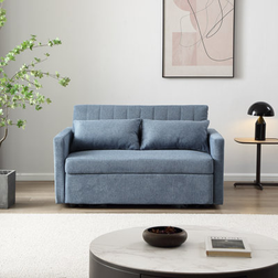 Latitude Run Lateresa Blue Sofa 54" 2 Seater