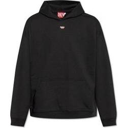 Diesel Sweatshirt À Capuche Avec Empiècement D - Black