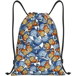 Bingfone Drawstrings Backpacks - Colorful Butterfly1