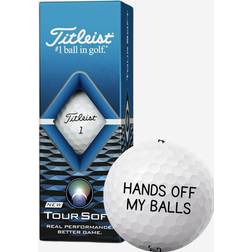 Titleist Tour Soft - Golfbolde med Tekst (3-pack)