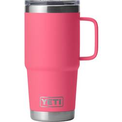 Yeti Rambler with Stronghold Lid Tropical Pink Travel Mug 20fl oz