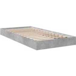 vidaXL Estructura De Cama Madera De Ingeniería Gris Hormigón 75x190 cm