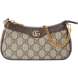 Gucci Ophidia Mini Bag - Beige and Ebony GG Supreme Canvas