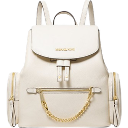 Michael Kors Jet Set Medium Pebbled Leather Backpack - LT Cream