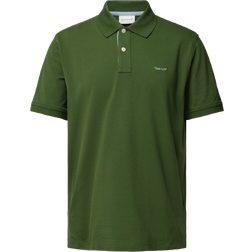 Gant Men's Contrast Piqué Polo Shirt - Pine Green