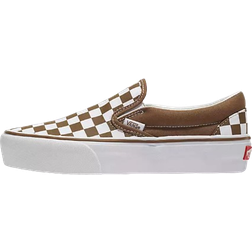 Vans Classic Slip-On Platform - Checkerboard Sepia