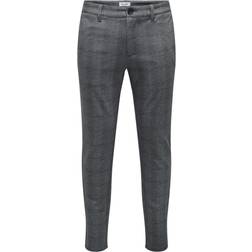 Only & Sons Pantalón Chino Slim Fit Mark Check 020919 Bleu