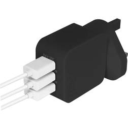 Juice USB 2.0/3.0 Triple Wall Charger Black