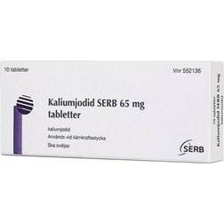 Kaliumjodid SERB 65mg 10 st Tablett