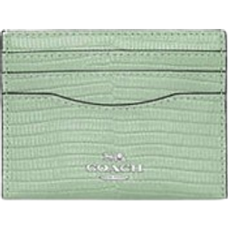 Coach Slim Id Card Case - Silver/Pale Green