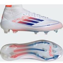 adidas F50 Elite Mid-Cut Firm Ground Boots Cloud White Lucid Blue Solar Red