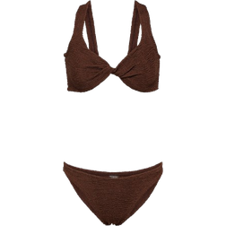 Hunza G Juno Bikini - Metallic Chocolate