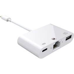 Lightning - USB C/RJ45/USB A Adapter M-F