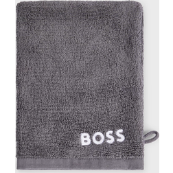 HUGO BOSS Mitt With Contrast Logo Gästehandtuch Grau (21x15cm)