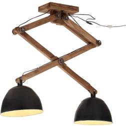 vidaXL 371930 Black Lampada a Sospensione 30cm