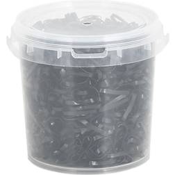 vidaXL braiding bands for horse 1500 pcs black silicone