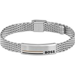 HUGO BOSS Alen Mesh Bracelet - Silver