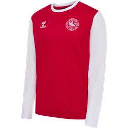 Hummel DBU Fan 2024 Block T-shirt Langærmet børn