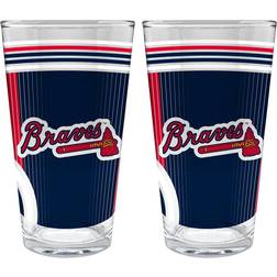 MLB Atlanta Braves Beer Glass 16fl oz 2