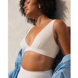 Understatement Plunge Bikini Top Cream