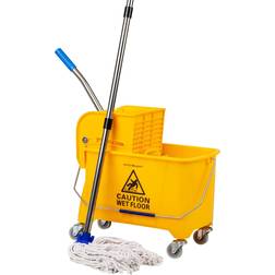 Mind Reader Bucket with Wringer and Mop Set