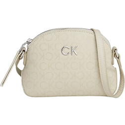 Calvin Klein Small Logo Crossbody Bag - Stoney Beige Epi Mono