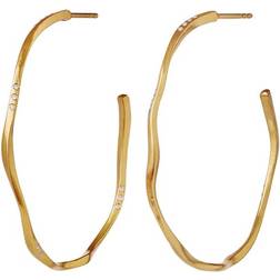 Maanesten Echo Grande Earrings - Gold/Transparent