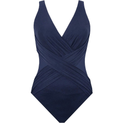 Miraclesuit Crossover One Piece Swimsuit Plus Size - Midnight