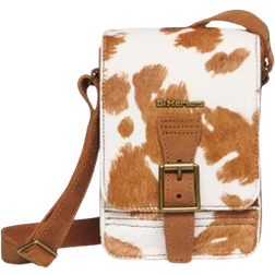 Dr. Martens Hair On Cow Print Vertical Crossbody Bag - Warm Tan