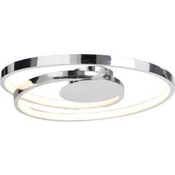 First Choice lighting Modern LED Chrome Ceiling Flush Light 40.1cm 2pcs