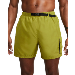 Nike Men's 5" Belted Packable Swim Trunks - Moss