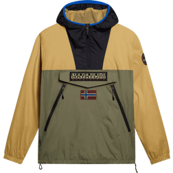 Napapijri Rainforest Ripstop Anorak Jacket - Green/Beige