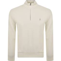 Polo Ralph Lauren Textured Half Zip Sweater - Herbal Milk