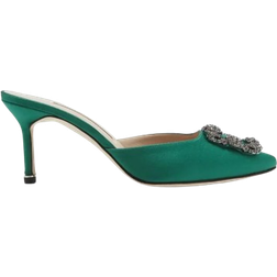 Manolo Blahnik Hangisimu 70 mm - Green