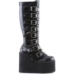 Demonia Swing-815 - Black Vegan Leather