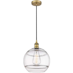 Innovations Lighting Rochester Brushed Brass/Clear Pendant Lamp 12"