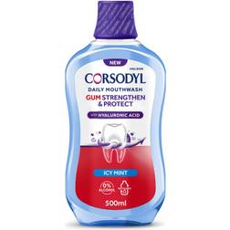 Corsodyl Gum, Strengthen Protect Icy Mint Mouthwash 500ml