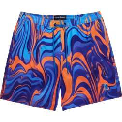 Psycho Bunny Men's Nevada All Over Print Swim Trunk - Bright Royal