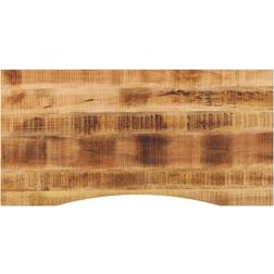 vidaXL Curve Light Brown Bordsskiva 60x120cm