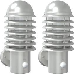 vidaXL Light For Exterior Silver Applique