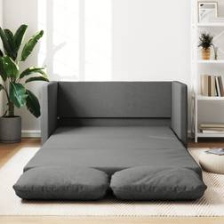 vidaXL Sleeping Function Dark Grey Sofa 112cm 2 personers