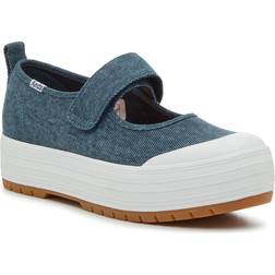 Keds Womens Mary Jane Platform Casual Shoe Denim